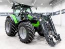 Deutz-Fahr 5120P (2728 üzemórás) Powershift, elsőhíd és fülke rugózás, front kardán, Stoll rakodó, légfék