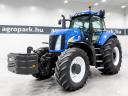 New Holland T8050 (5803 üzemórás) traktor, UltraCommand Powershift 19/4 50 km/h, légfék, 5 pár ESCV, fronthidraulika