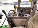 John Deere 6120M (7218 üzemórás) traktor, AutoQuad 24/24-es váltóval és John Deer 623R gyári homlokrakodóval és állítható felnikkel
