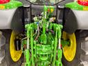 John Deere 6100M (4793 üzemórás) traktor, AutoQuad váltó, JD 603M homlokrakodó, légfék