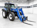 New Holland T6010 Plus (7825 üzemórás) traktor, Powershift, homlokrakodó, rugózott híd, légfék, 4 pár hidr. kör