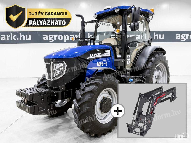 ÚJ Lovol M4110 traktor, 2+3 év garancia, homlokrakodó, mászófokozat, légr. ülés, légfék, Doosan/Hyundai motor