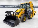 JCB 3CX Eco Sitemaster (4795 üzemórás) árokásó rakodó, 92 Le, klíma, Powershift, 4 kanál+villa, SRS