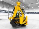 JCB 3CX Eco Sitemaster (4795 üzemórás) árokásó rakodó, 92 Le, klíma, Powershift, 4 kanál+villa, SRS