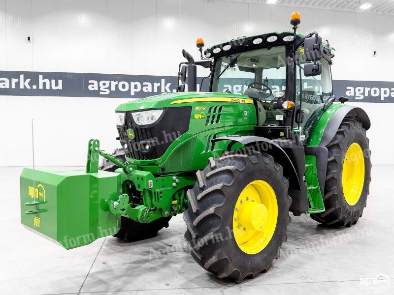 John Deere 6155R (8890 üzemórás) DirectDrive 50 km/h, TLS, HCS, full RTK, 4 pár hidr. kör