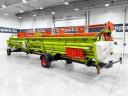 Claas Vario 1080 (V1080) 10,8 m Vario gabona vágóasztal forgózsámolyos szállítókocsival, 2 repcekaszával