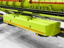 Claas Vario 1080 (V1080) 10,8 m Vario gabona vágóasztal forgózsámolyos szállítókocsival, 2 repcekaszával