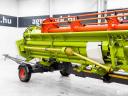 Claas Vario 1080 (V1080) 10,8 m Vario gabona vágóasztal forgózsámolyos szállítókocsival, 2 repcekaszával