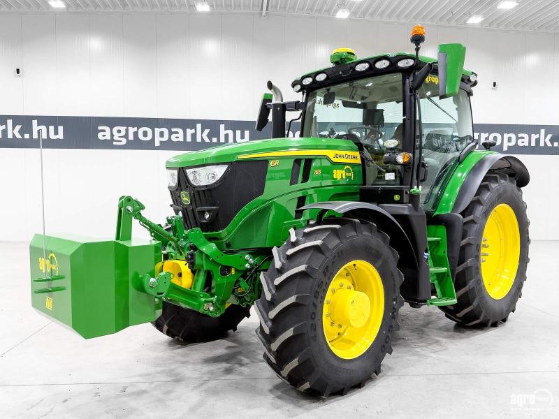ÚJ John Deere 6R 165 DirectDrive Eco 24/24 50 km/h, rugózott híd, rug. fülke, SF7500 AutoTrac, légfék, G5 Plus, fronthidr./kardán, Trelleborg