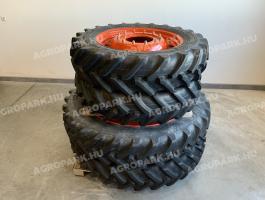 320/85R32 és 340/85R46 állítható művelőkerék szett, újszerű Alliance gumizással. CLAAS Arion 5xx gépekhez