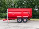ÚJ Krampe Big Body 540 Carrier (BB 540) 14,8 tonna teherbírás, 26 m3, 60 cm-es magasító, Made in Germany, prémium monocoque / teknős pótkocsi