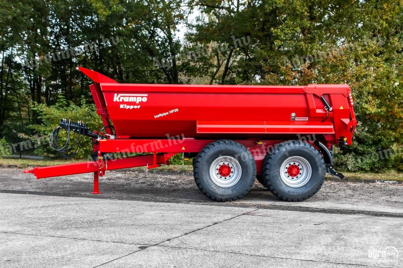 ÚJ Krampe HP 20 Carrier 25 tonna teherbírás, 12,1 m3, Hardox oldalfalak és padló, Made in Germany, prémium pótkocsi