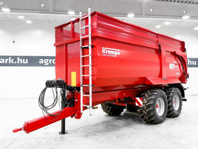 ÚJ Krampe BigBody 650 (BB 650) 21 tonna teherbírás, 30,5 m3, 60 cm-es magasító, Made in Germany, prémium monocoque / teknős pótkocsi