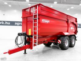 ÚJ Krampe BigBody 700 Carrier (BB 700) 22 tonna teherbírás, 32,8 m3, 60 cm-es magasító, Made in Germany, prémium monocoque / teknős pótkocsi