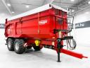 ÚJ Krampe BigBody 750 Carrier (BB 750) 22 tonna teherbírás, 35,2 m3, 60 cm-es magasítóval, Made in Germany, prémium monocoque / teknős pótkocsi