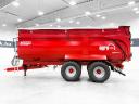 ÚJ Krampe BigBody 750 Carrier (BB 750) 22 tonna teherbírás, 35,2 m3, 60 cm-es magasítóval, Made in Germany, prémium monocoque / teknős pótkocsi