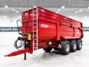ÚJ Krampe Big Body 900 (BB 900) 28 tonna teherbírás, 46,1 m3, 3 tengely, 80 cm-es magasító, Made in Germany, prémium pótkocsi