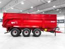 ÚJ Krampe Big Body 900 (BB 900) 28 tonna teherbírás, 46,1 m3, 3 tengely, 80 cm-es magasító, Made in Germany, prémium pótkocsi