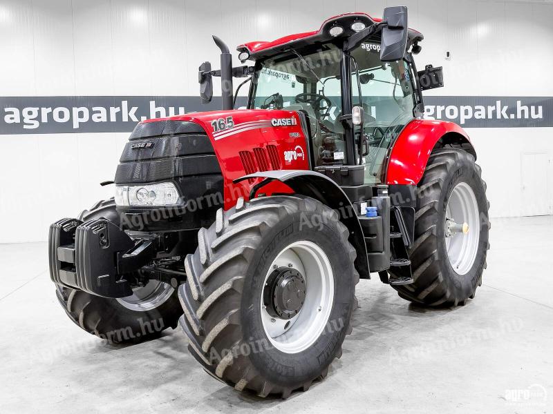 Case IH Puma 165 (3540 üzemóra) traktor, 19/6 Powershift 50 km/h, rug. híd, rug. fülke, full RTK, Michelin gumik