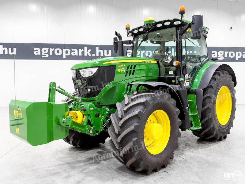 John Deere 6155R (4345 üzemórás) traktor, DirectDrive 50 km/h, TLS, fülke rug., SF6000 AutoTrac, légfék, fronthidr. és frontkardán