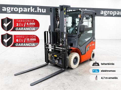 BÉRELHETŐ - ÚJ HELI CPD18-GB2LI-M G2-M, 1,8 tonnás Li-ion elektromos targonca 4,7 méteres emeléssel BÉRELHETŐ - ÚJ HELI CPD18-GB2LI-M G2-M, 1,8 tonnás Li-ion elektromos targonca 4,7 méteres emeléssel