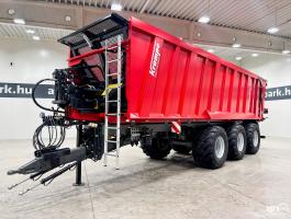 ÚJ Krampe Rambody 900 (AS 900) 28.000 kg teherbírás, prémium letolókocsi hidraulikus hátfallal, 45,3m³, légfék, LED, 40km/h, légrugós
