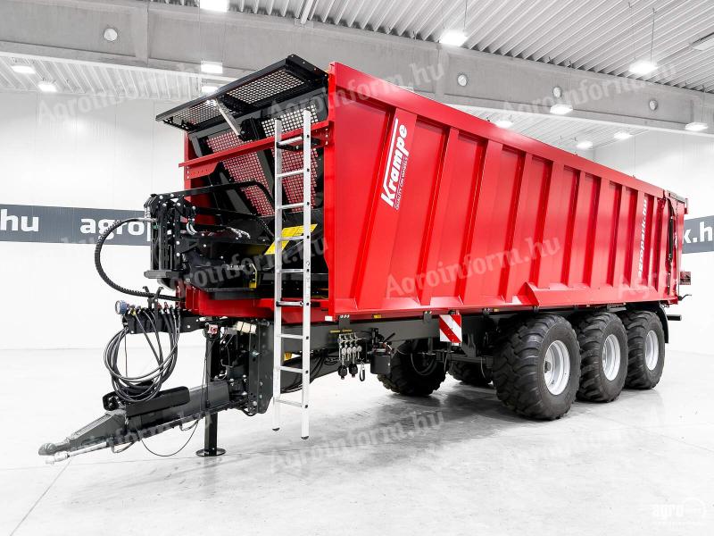 ÚJ Krampe Rambody 900 (AS 900) 28.000 kg teherbírás, prémium letolókocsi hidraulikus hátfallal, 45,3m³, légfék, LED, 40km/h, légrugós