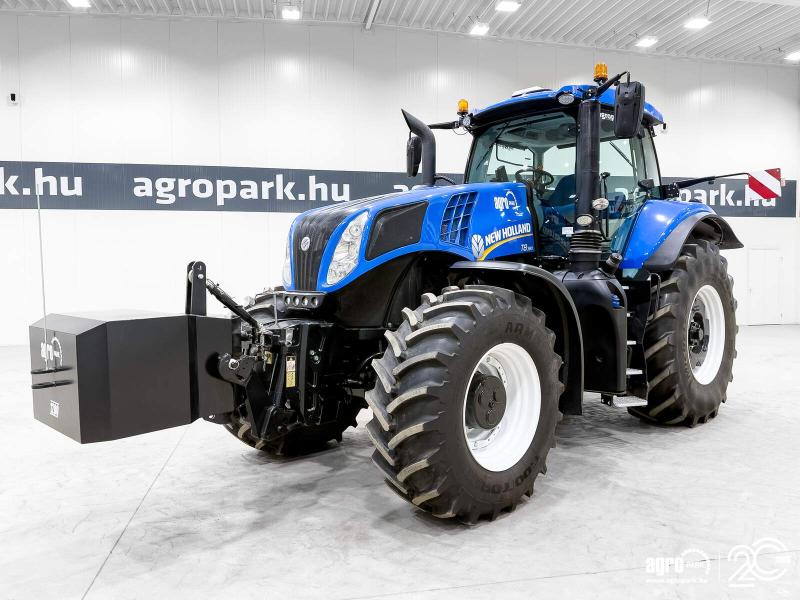 New Holland T8.380 (3642 üzemórás) Ultra Command 19/4 50 km/h váltó, rugózott híd, rug. fülke, IntelliSteer aut. kormányzás, légfék, LED, Michelin