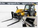 JCB 525-60 Hi-Viz (687 üzemórás) 2 m-es teljes magasság, 6m gémkinyúlás, 2,5 t emelés, klíma, villa+kanál