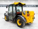 JCB 525-60 Hi-Viz (687 üzemórás) 2 m-es teljes magasság, 6m gémkinyúlás, 2,5 t emelés, klíma, villa+kanál