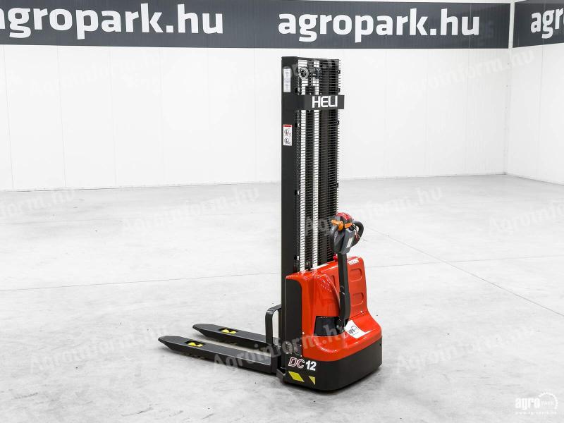 ÚJ HELI CDD12J-LI 1,2 tonnás Li-ion elektromos gyalogkíséretű magasemelő 3,5 méteres emeléssel