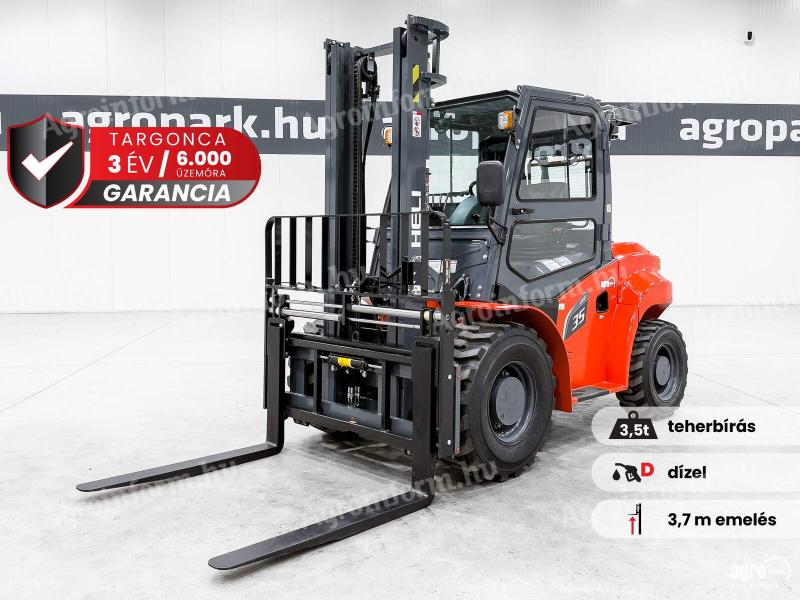 ÚJ HELI R 3,5 tonnás terepes 2WD/4WD Dízel targonca 3,7 méteres emeléssel