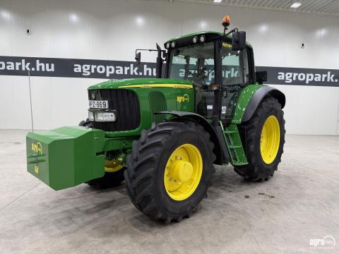 John Deere 6820 (11429 üzemóra) AutoQuad 50 km/h, TLS, rug. fülke, légfék, 8 kerékkel, sima és művelőkerék szett