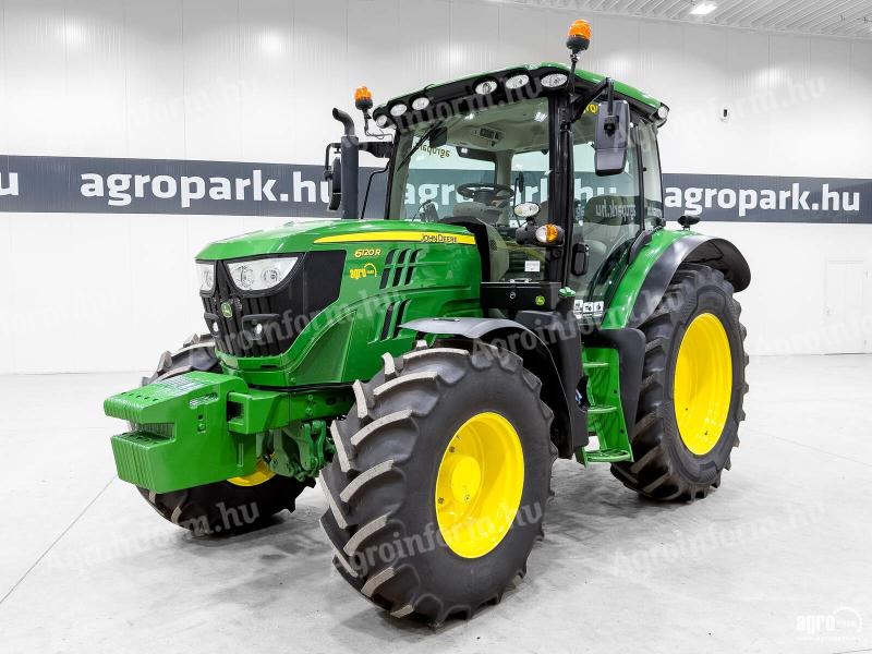 John Deere 6120R (5882 üzemórás) AutoQuad 50 km/h, rug. híd, rug. fülke, full RTK, légfék