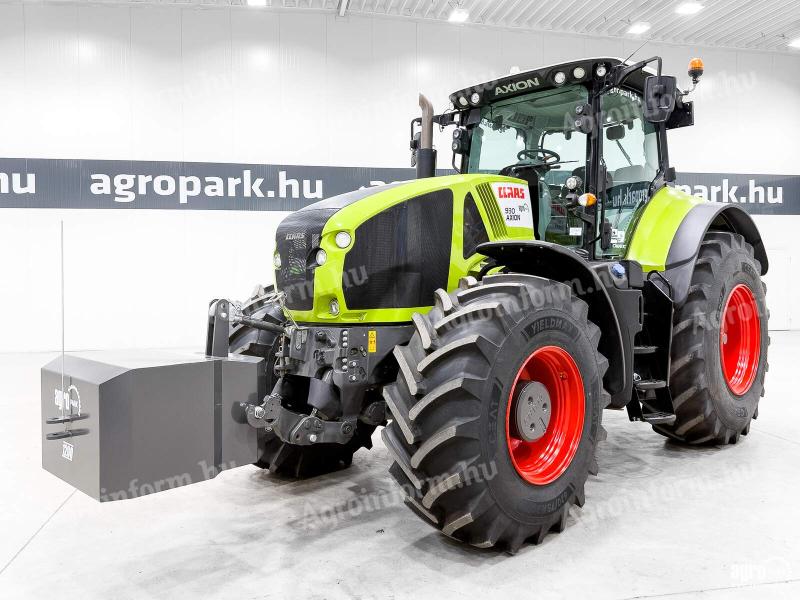 Claas Axion 930 (4864 üzemórás) CMATIC 50 km/h, rugózott híd és fülke, légfék, aut. kormányzás előkészítés, ISOBUS, 4 pár hidraulikakör