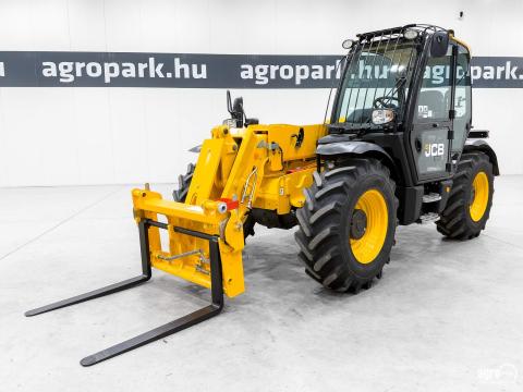 JCB 531-70 (480 üzemórás) teleszkópos rakodó, 7 méteres emelés, 3.100 kg teherbírás, Joystick, klíma, raklapvilla, Powershift, Q-fit