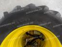 Ikerkerék szett Michelin 650/85R38 gumizással. 23x38-as ikerfelni, 254 mm-es távtartólva, használt Michelin gumiabroncs, 12 szerelékkel