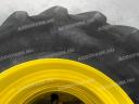 Ikerkerék szett Michelin 650/85R38 gumizással. 23x38-as ikerfelni, 254 mm-es távtartólva, használt Michelin gumiabroncs, 12 szerelékkel
