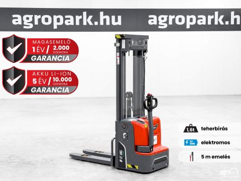 ÚJ HELI CDD16-A2LIH 1,6 tonnás nagy teljesítményű Li-ion elektromos gyalogkíséretű magasemelő 5 méteres emeléssel ÚJ HELI CDD16-A2LIH 1,6 tonnás nagy teljesítményű Li-ion elektromos gyalogkíséretű magasemelő 5 méteres emeléssel