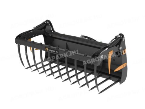 ÚJ Quicke Silograb 230 cm széles (1,17 m³) hidraulikus trágyavilla JCB felfogatással. 2 db munkahenger, 68/55 centiméteres kovácsolt tüskék, erősített kivitel