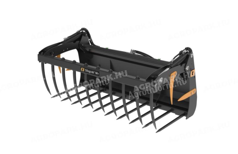 ÚJ Quicke Silograb 230 cm széles (1,17 m³) hidraulikus trágyavilla Manitou felfogatással. 2 db munkahenger, 68/55 centiméteres kovácsolt tüskék, erősített kivitel