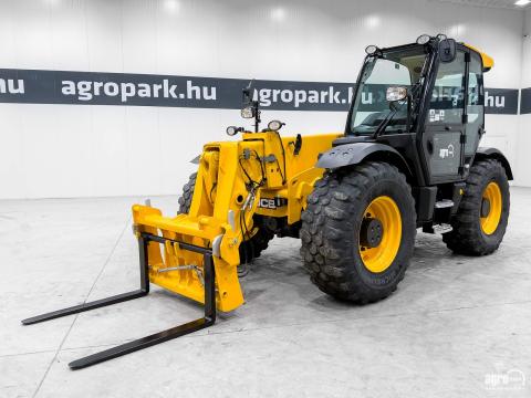 JCB 550-80 Agri Plus (5372 üzemóra) 8,1 m emelés, 5.000 kg teherbírás, klímaberendezés, Joystick, raklapvilla, SRS gém-lengéscsillapítás, Michelin, 140L szivattyú