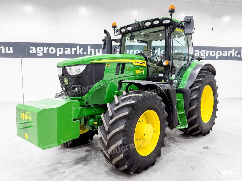 John Deere 6R 155 (379 üzemórás) AutoQuad Plus 20/20 50 km/h, rugózott híd, rugózott fülke, AutoTrac ready, légfék, Trelleborg 