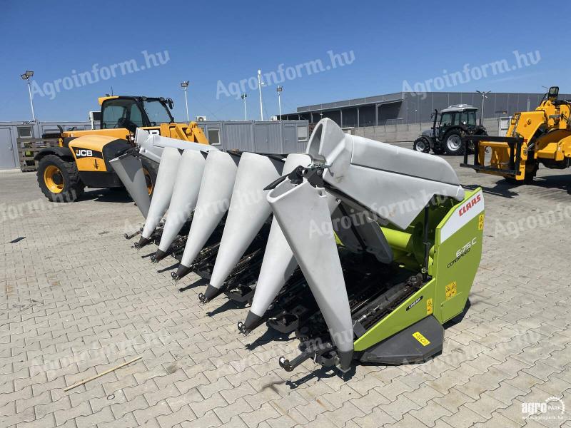 Claas Conspeed 6-75C 6 soros kukorica adapter, Claas Lexion és Claas Tucano kombájnhoz, 75 cm sortáv, szárzúzó, csonktaposó