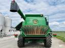 John Deere T660 4WD (3489/5619 üzemórás) 6 ládás, 6,7 m-es 622 R asztal+kocsi, 11000 liter magtartály