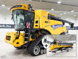 New Holland CR9.80 SmartTrax 4WD (1970/2757 üzemóra) rotoros, 10,7 m vágóasztal, szállítókocsi, összkerék, 72 cm-es gumihevederek