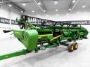 ÚJ John Deere 725X 7,6 méteres, változtatható mélységű Vario gabona vágóasztal, repcekaszák, szállítókocs