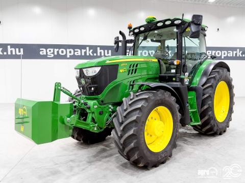 John Deere 6155R (4905 üzemórás) DirectDrive 24/24 50km/h váltó, rugózott híd, rugózott fülke, SF7500 AutoTrac, légfék, fronthidraulika John Deere 6155R (4905 üzemórás) DirectDrive 24/24 50km/h váltó, rugózott híd, rugózott fülke, SF7500 AutoTrac, légfék, fronthidraulika