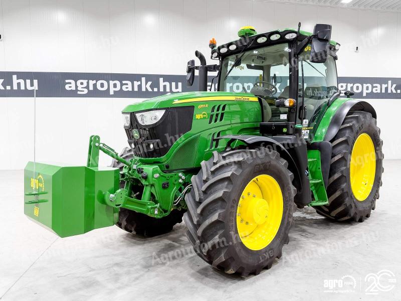 John Deere 6155R (4905 üzemórás) DirectDrive 24/24 50km/h váltó, rugózott híd, rugózott fülke, SF7500 AutoTrac, légfék, fronthidraulika