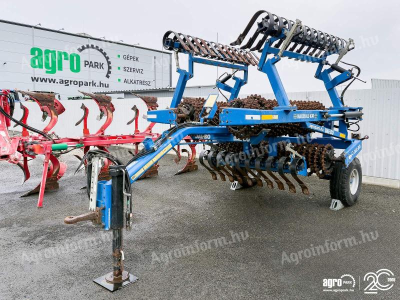 Dalbo Maxiroll 630 6,3 méteres henger és simító, hidraulikusan csukható váz, hidraulikus súlyelosztás, 63 db Crosskill gyűrű